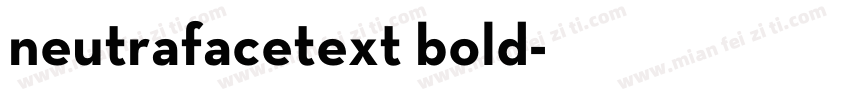 neutrafacetext bold字体转换